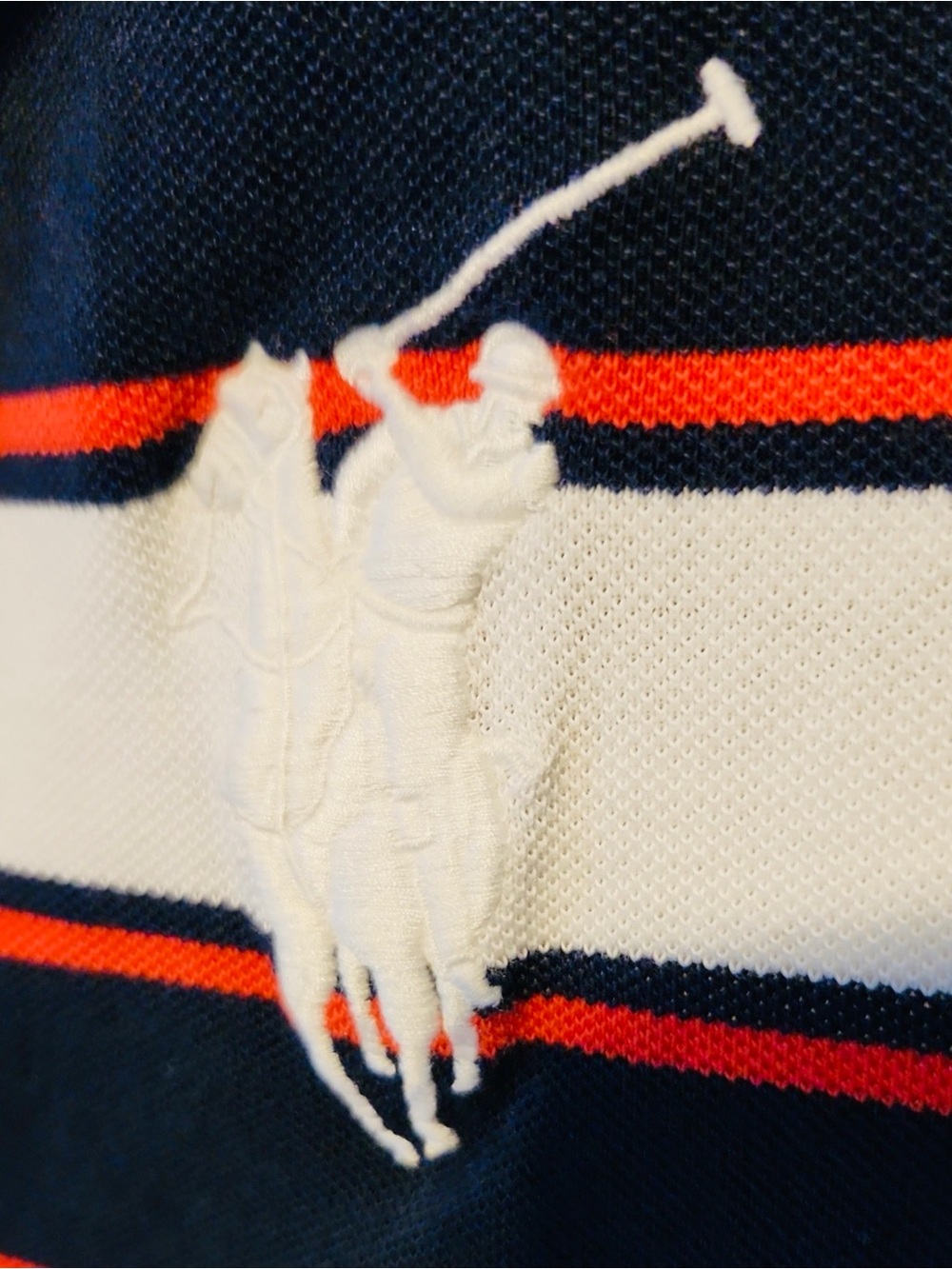 Polo by Ralph Lauren Navy, White & Pink Striped Polo Dress - Picture 4 of 12